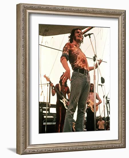 Woodstock, Joe Cocker, 1970-null-Framed Photo