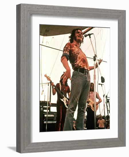 Woodstock, Joe Cocker, 1970-null-Framed Photo