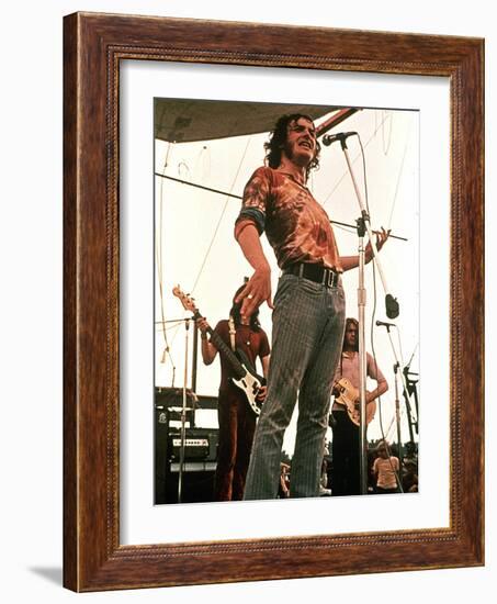 Woodstock, Joe Cocker, 1970-null-Framed Photo