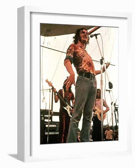 Woodstock, Joe Cocker, 1970-null-Framed Photo