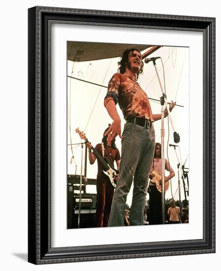 Woodstock, Joe Cocker, 1970-null-Framed Photo