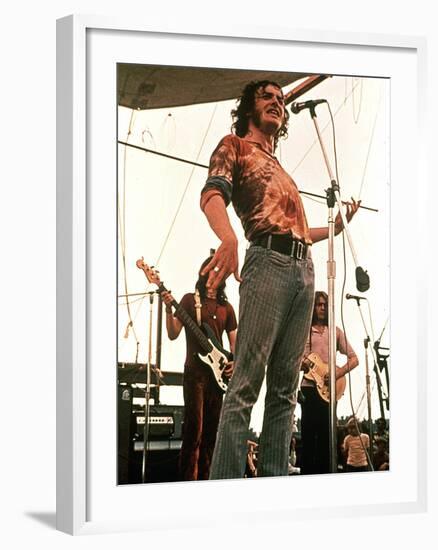 Woodstock, Joe Cocker, 1970-null-Framed Photo