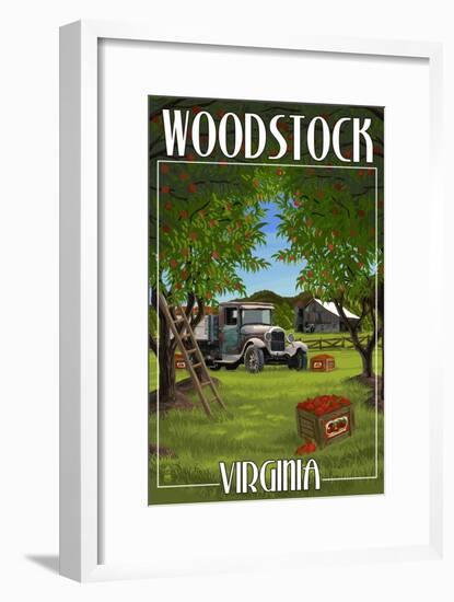Woodstock, Virginia - Apple Harvest-Lantern Press-Framed Art Print