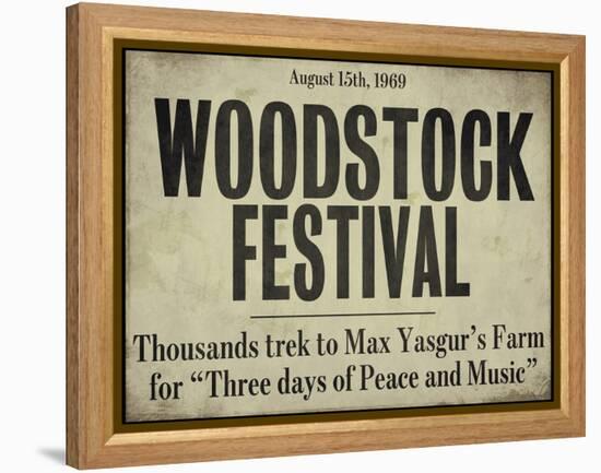 Woodstock-null-Framed Premier Image Canvas