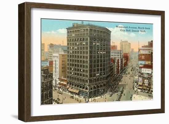 Woodward Avenue, Detroit, Michigan-null-Framed Art Print