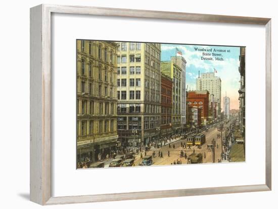Woodward Avenue, Detroit, Michigan-null-Framed Art Print