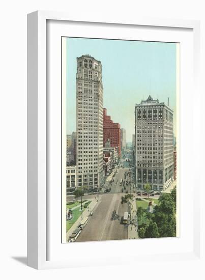 Woodward Avenue, Detroit, Michigan-null-Framed Art Print