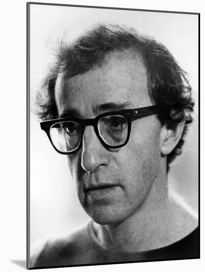 WOODY ALLEN, 1979- 1980 (b/w photo)-null-Mounted Photo