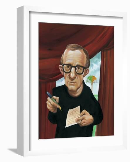 Woody Allen, 1999 (Acrylic on Illustration Board)-Anita Kunz-Framed Giclee Print