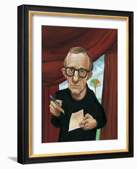 Woody Allen, 1999 (Acrylic on Illustration Board)-Anita Kunz-Framed Giclee Print