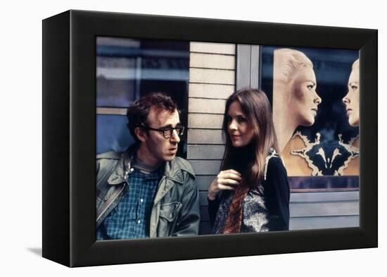 Woody Allen and Diane Keaton ANNIE HALL, 1977 directed by Woody Allen (photo)-null-Framed Stretched Canvas