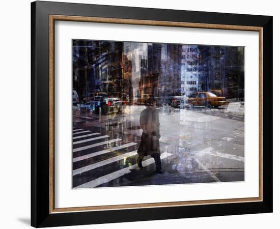 Woody Allen Crossing-V B-Framed Photographic Print