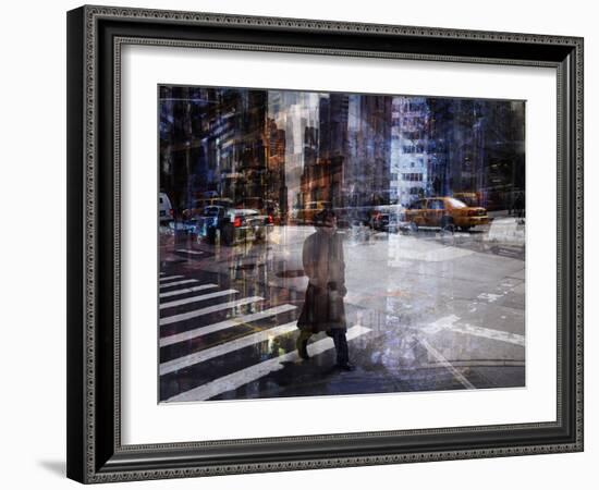 Woody Allen Crossing-V B-Framed Photographic Print