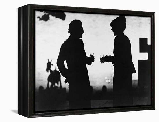 Woody Allen, Diane Keaton, Manhattan, 1979-null-Framed Premier Image Canvas