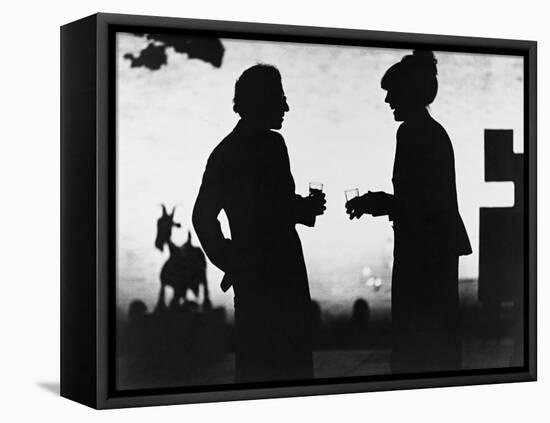 Woody Allen, Diane Keaton, Manhattan, 1979-null-Framed Premier Image Canvas