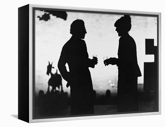 Woody Allen, Diane Keaton, Manhattan, 1979-null-Framed Premier Image Canvas