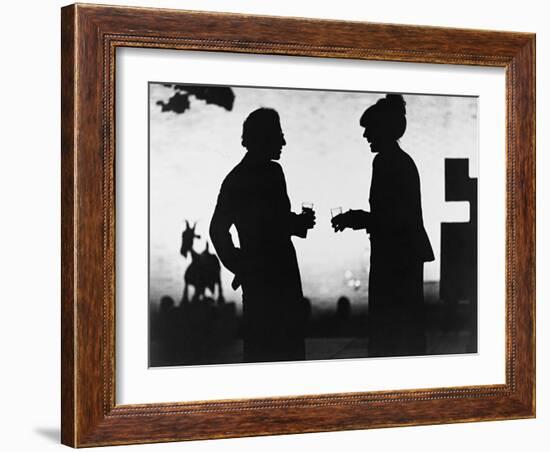 Woody Allen, Diane Keaton, Manhattan, 1979-null-Framed Photographic Print