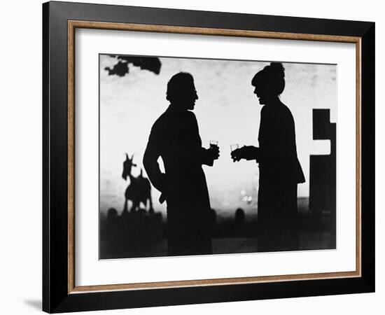 Woody Allen, Diane Keaton, Manhattan, 1979-null-Framed Photographic Print