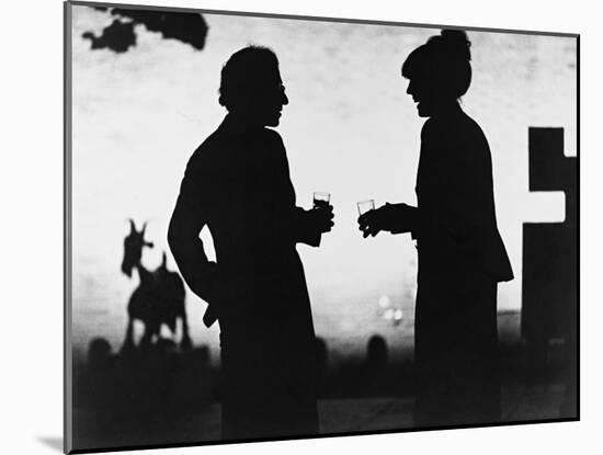 Woody Allen, Diane Keaton, Manhattan, 1979-null-Mounted Photographic Print