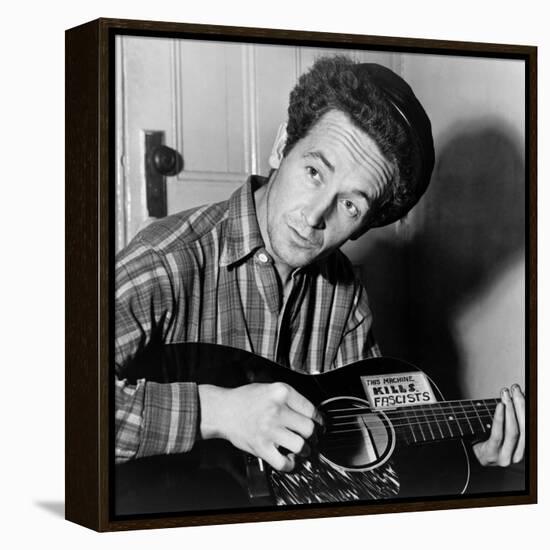 Woody Guthrie (1912-1967)-Al Aumuller-Framed Premier Image Canvas