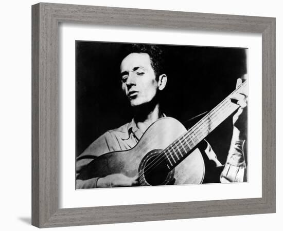 Woody Guthrie (1912-1967)-null-Framed Giclee Print