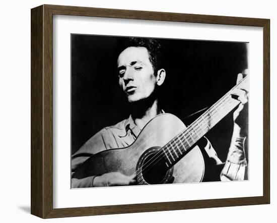 Woody Guthrie (1912-1967)-null-Framed Giclee Print