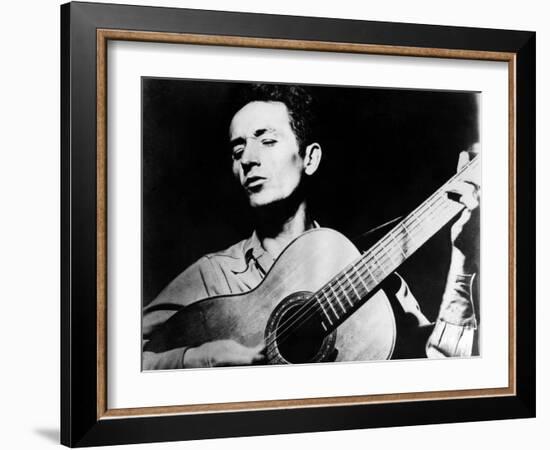 Woody Guthrie (1912-1967)-null-Framed Giclee Print