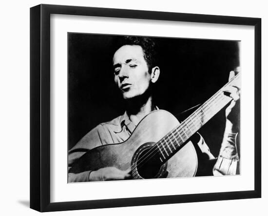 Woody Guthrie (1912-1967)-null-Framed Giclee Print