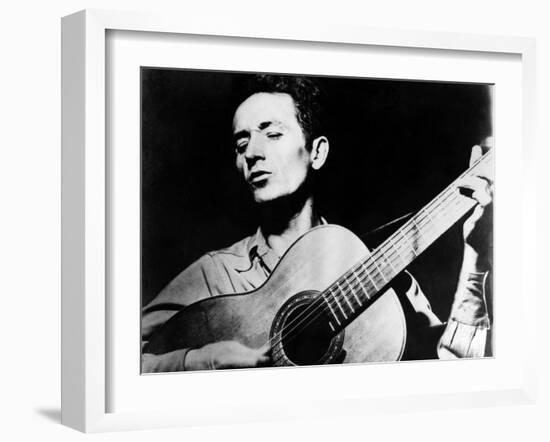 Woody Guthrie (1912-1967)-null-Framed Giclee Print