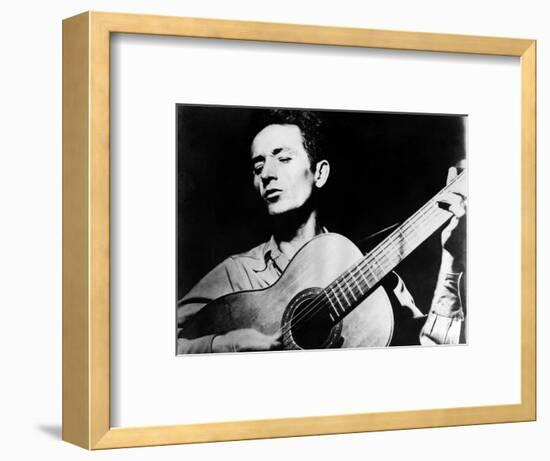Woody Guthrie (1912-1967)-null-Framed Premium Giclee Print