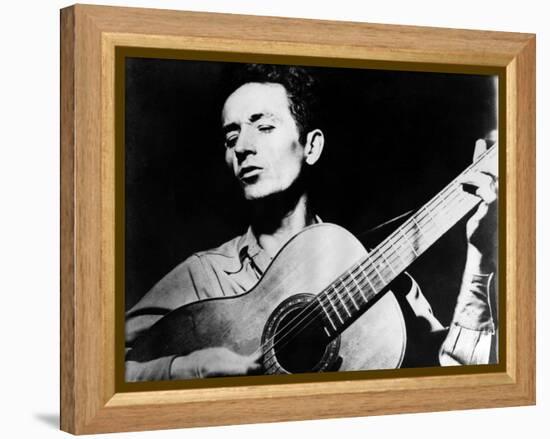 Woody Guthrie (1912-1967)-null-Framed Premier Image Canvas