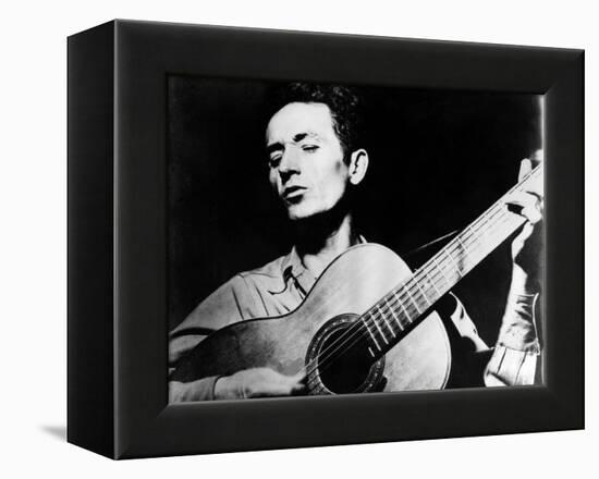 Woody Guthrie (1912-1967)-null-Framed Premier Image Canvas