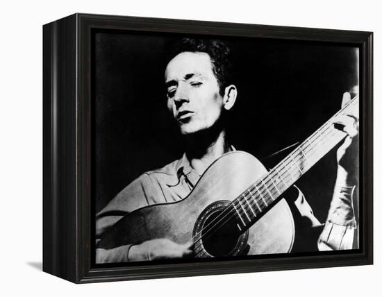 Woody Guthrie (1912-1967)-null-Framed Premier Image Canvas