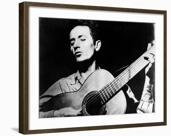 Woody Guthrie (1912-1967)-null-Framed Giclee Print