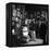 Woody Guthrie Playing in McSorley's Pub-Eric Schaal-Framed Premier Image Canvas