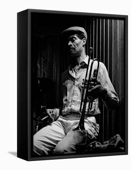 Woody Shaw, Bass Clef, London, 1987-Brian O'Connor-Framed Premier Image Canvas