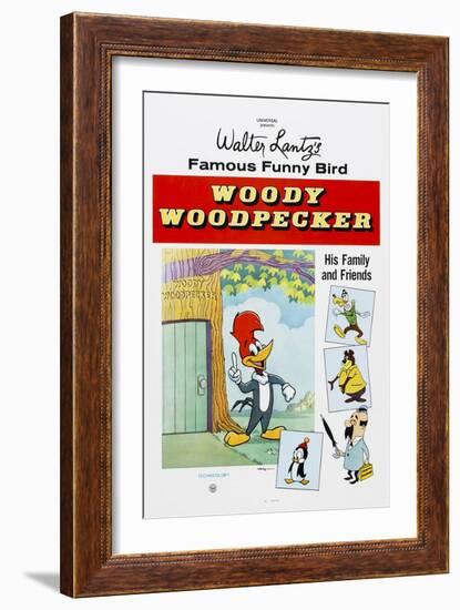 Woody Woodpecker, Chilly Willy (Bottom Left), Ca. Mid 1950s-null-Framed Premium Giclee Print