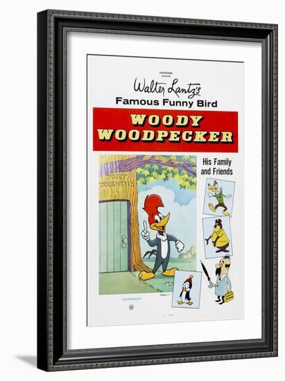 Woody Woodpecker, Chilly Willy (Bottom Left), Ca. Mid 1950s-null-Framed Premium Giclee Print