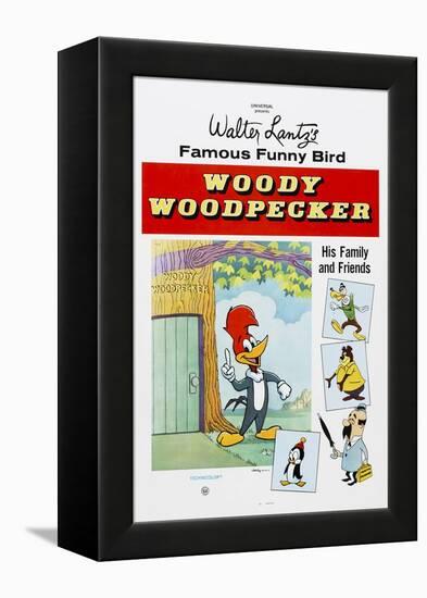 Woody Woodpecker, Chilly Willy (Bottom Left), Ca. Mid 1950s-null-Framed Stretched Canvas
