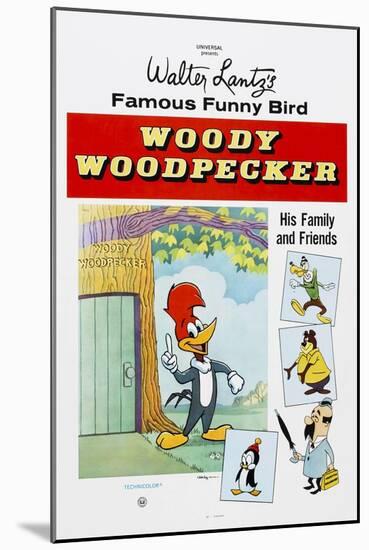 Woody Woodpecker, Chilly Willy (Bottom Left), Ca. Mid 1950s-null-Mounted Art Print