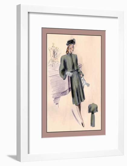 Wool Bolero Suit-null-Framed Art Print