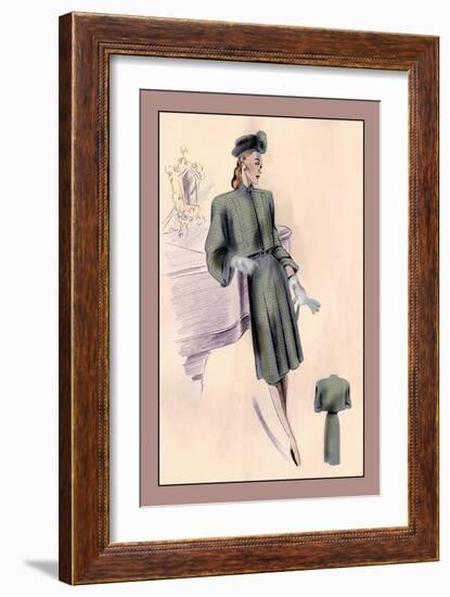 Wool Bolero Suit-null-Framed Art Print