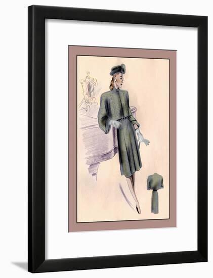 Wool Bolero Suit-null-Framed Art Print