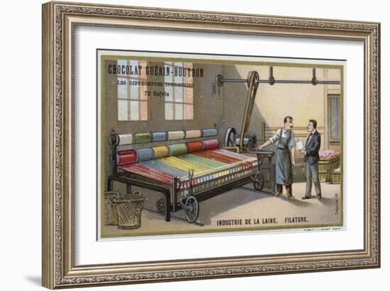 Wool Industry, Spinning-null-Framed Giclee Print