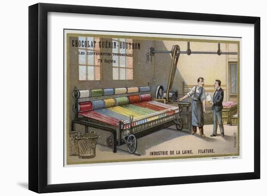 Wool Industry, Spinning-null-Framed Giclee Print