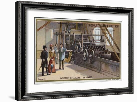 Wool Industry, Washing-null-Framed Giclee Print
