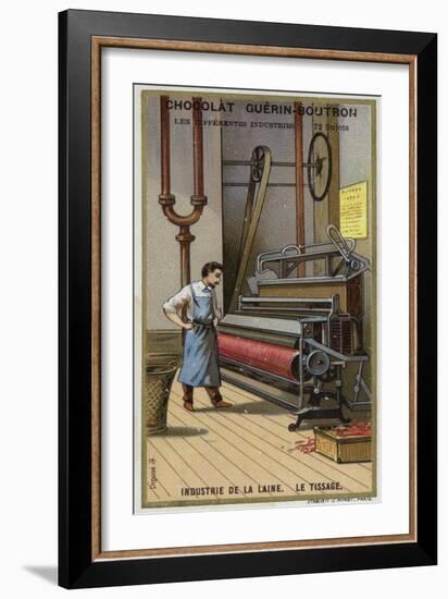 Wool Industry, Weaving-null-Framed Giclee Print