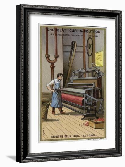 Wool Industry, Weaving-null-Framed Giclee Print