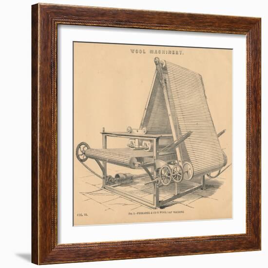 Wool Machinery: Ferrabee and Co.S Wool Lap Machine, C1880-null-Framed Giclee Print