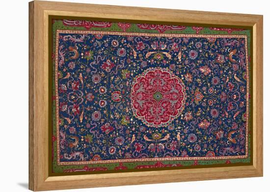 'Woollen Carpet, Enriched with Gold and Silver Thread. Persian; Late 16th Century', 1903-Unknown-Framed Premier Image Canvas